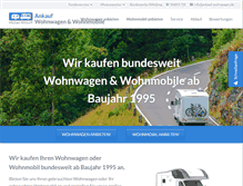 Tablet Screenshot of ankauf-wohnwagen.de